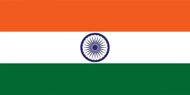 Mumbai, India flag