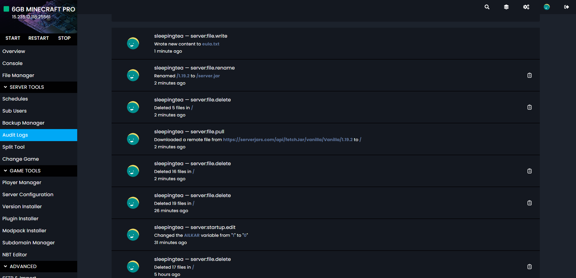 Audit Logs